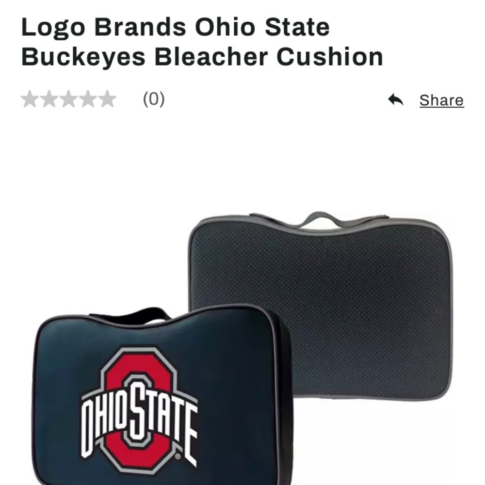 OSU BUCKEYES bleacher cushions